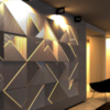 Гіпсова 3D-панель «Топ-лайн» з LED-підсвіткою