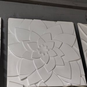 Гіпсова 3D-панель «Лотоси»